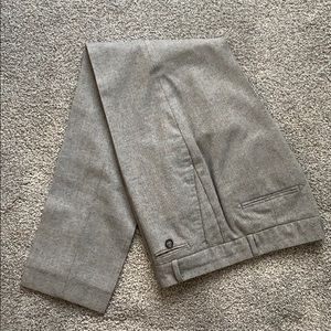 BR gray herringbone wool blend